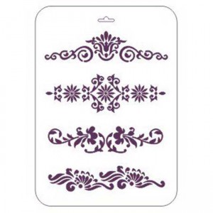 Трафарет Event Design ВНТ-045 "Бордюры", 31х21 см
